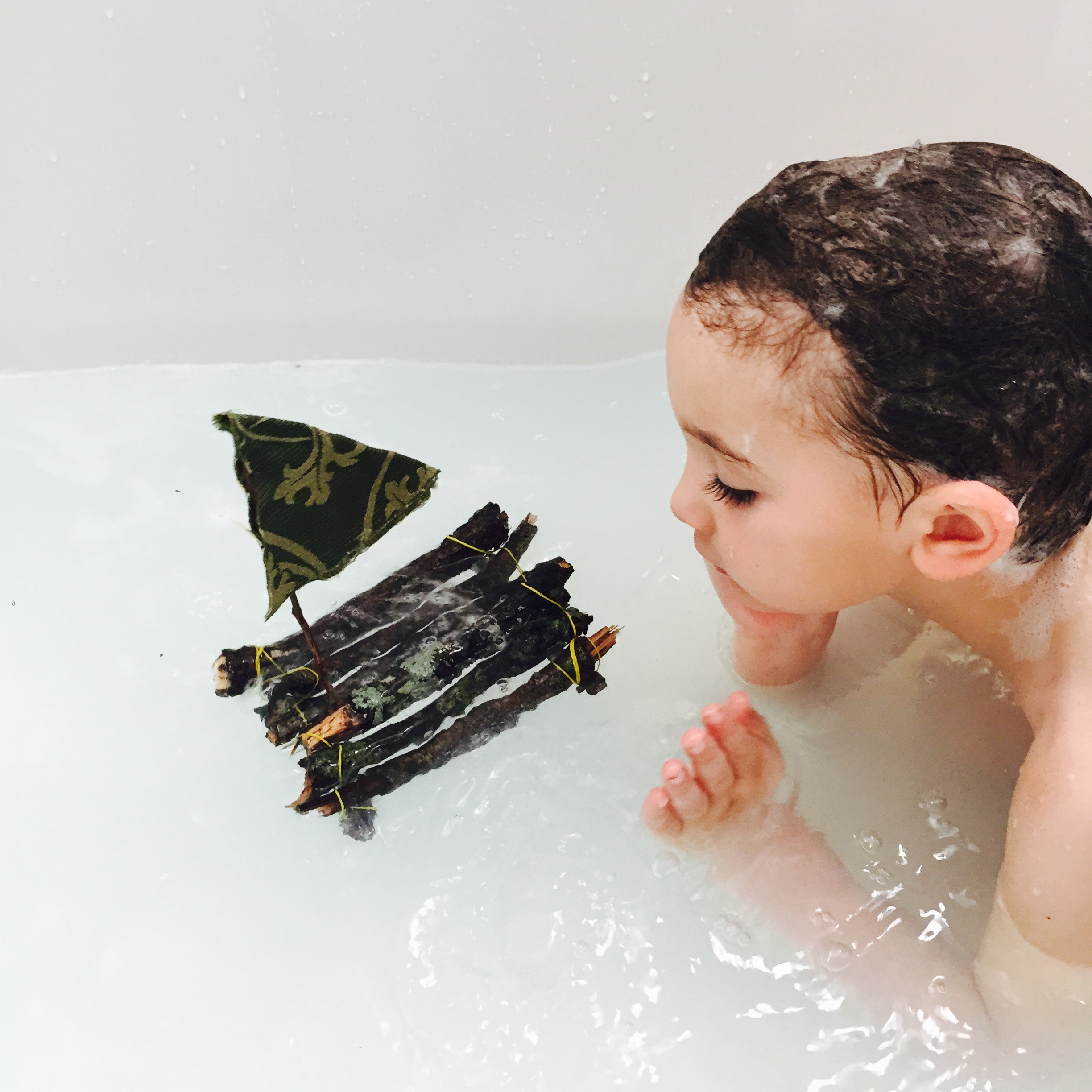 STEAM, nature project, raft, floatation, Figment Creative, Austin, TX , 28 Days of STEAM, nature raft craft