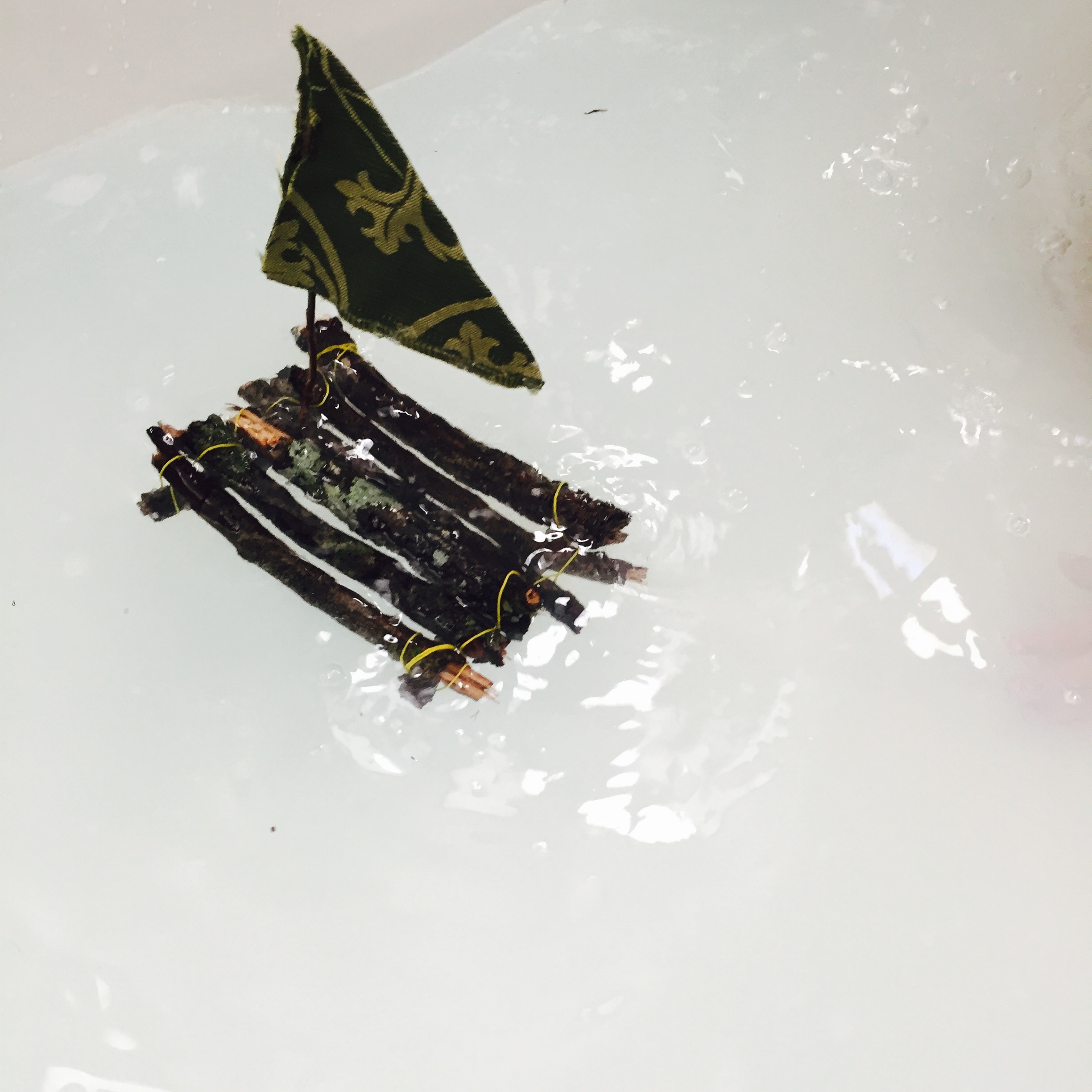 STEAM, nature project, raft, floatation, Figment Creative, Austin, TX , 28 Days of STEAM, nature raft craft