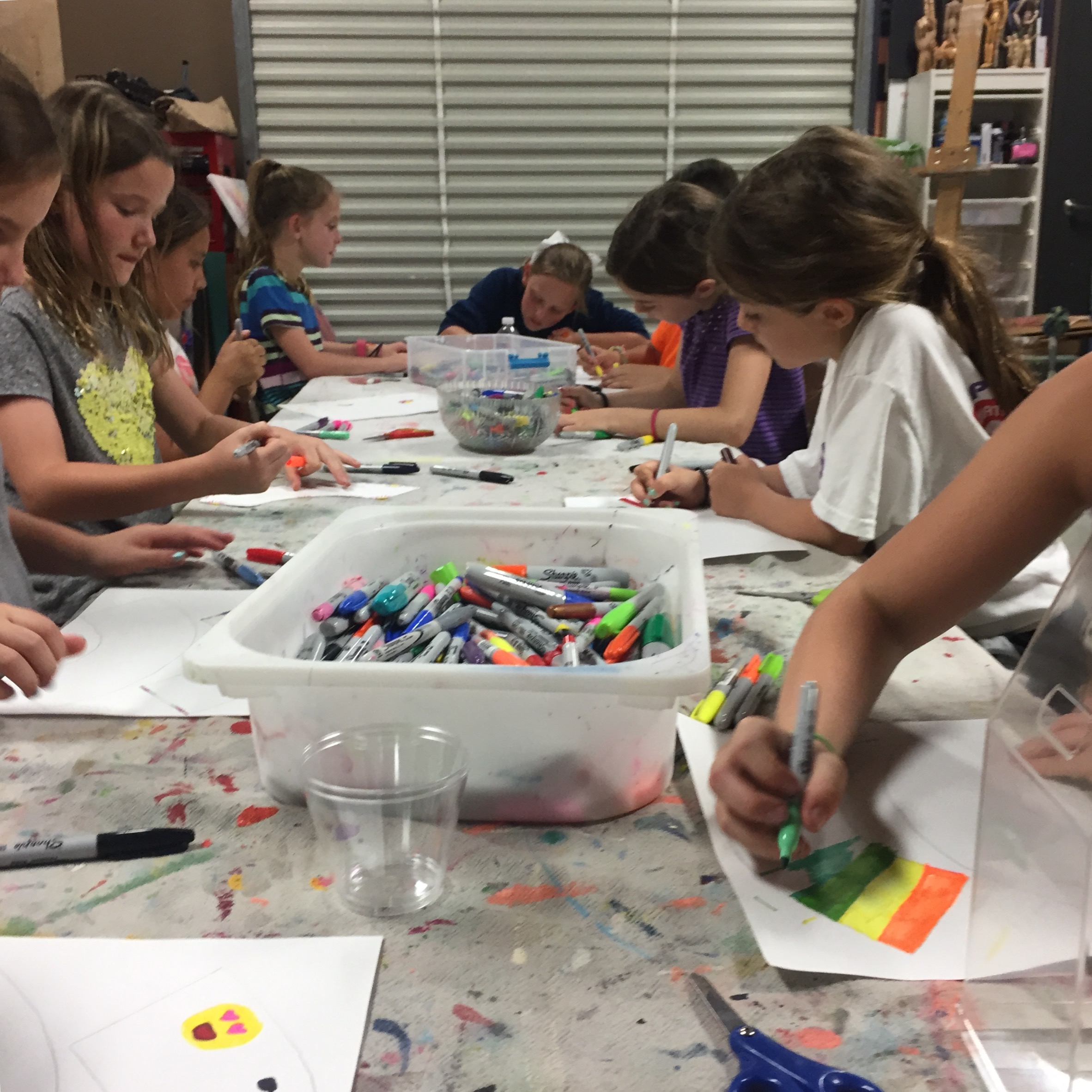 faux stained glass, Ikea, Vinduruva, green house, diy, kid's crafts, succulents, earth day, Girl Scouts, Outdoor art badge, Austin, TX, Figment Creative Labs, STEAM,