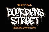 Product image of Boordens Street – Rebellious Graffiti Font