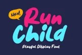 Product image of Run Child – Playful Display Font