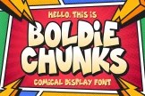 Product image of Boldie Chunks – Comical Display Font