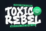 Product image of Toxic Rebel – Layered Drip Graffiti Font