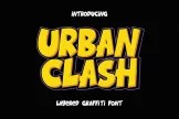 Product image of Urban Clash – Layered Graffiti Font