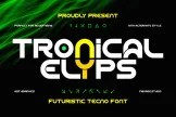 Product image of Tronical Elyps – Futuristic Techno Font