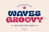 Product image of Groovy Waves – Psychedelic Retro Font