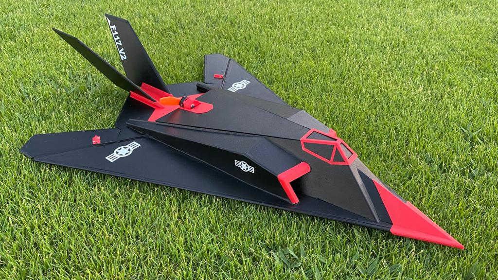 F117 RC Plane – Foam Build & 3D Printed Parts