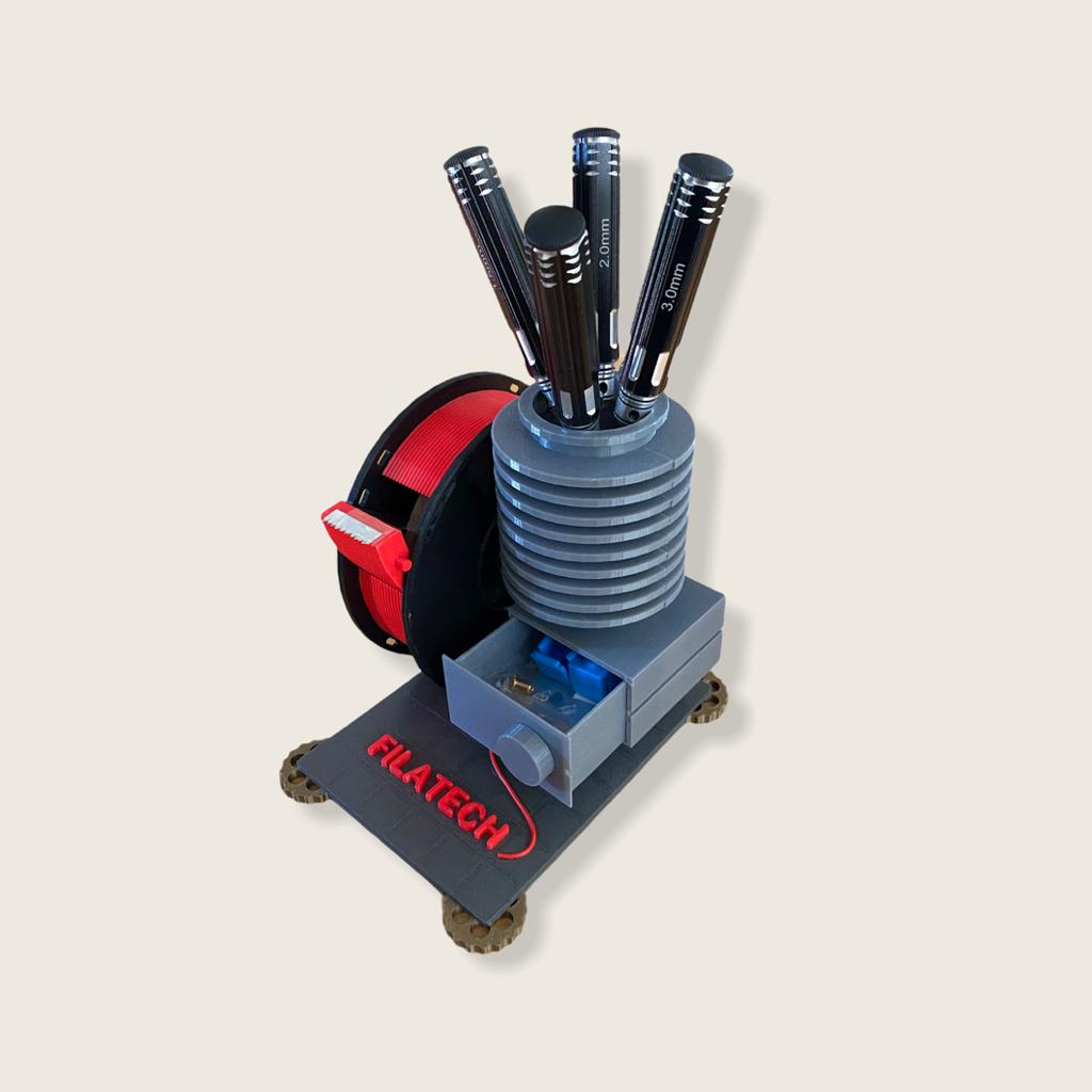 3D Printer Table Organizer and Sellotape Holder