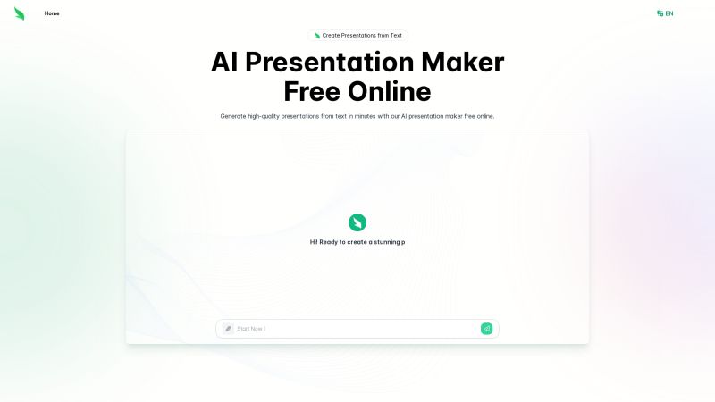 Slides Bot Create Professional Presentations From Text With Ai - Perfect Gradient Photo - 4K