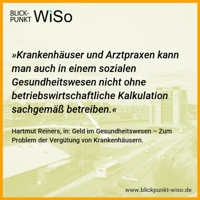 Geld Im Gesundheitswesen - Zum Problem Der Vergütung Von Krankenhäusern | Blickpunkt Wiso 700_x_700_png