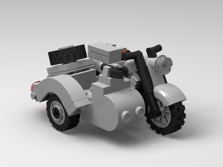 It has foot and manual shifting, including a reverse . Bmw R75 Motorcycle From Bricklink Studio