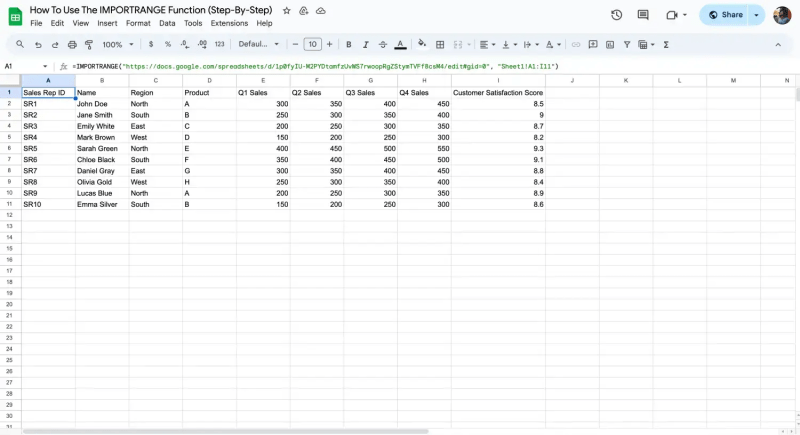 How To Use The Importrange Function Step By Step - Premium City Design Gallery - Full HD