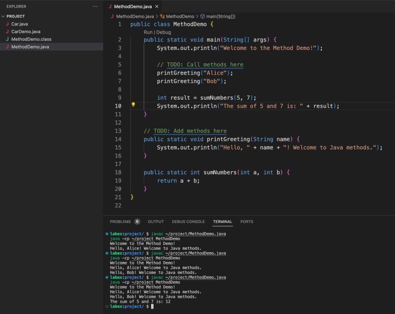 Java Methods And Oop Basics Hands On Lab Labex - Landscape Image Collection - Mobile Quality