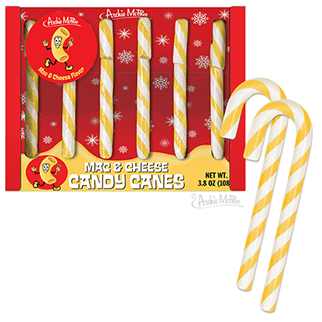 mc and cheese candy canes