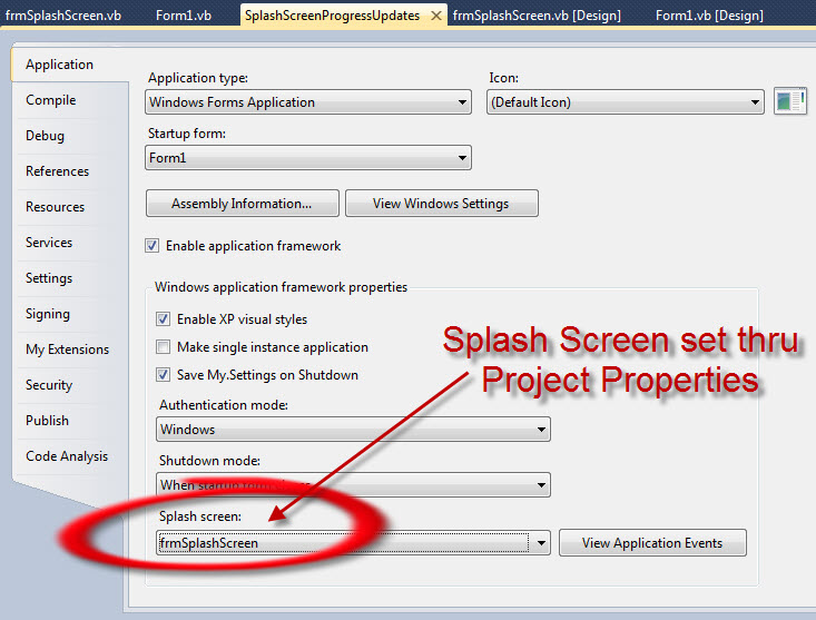 Updating A Splash Screen With Loading Progress In A Vb Winforms Application Experts Exchange 20I am writing a Visual Basic program in Visual Studio that has a splash screen with a label and a progress bar.