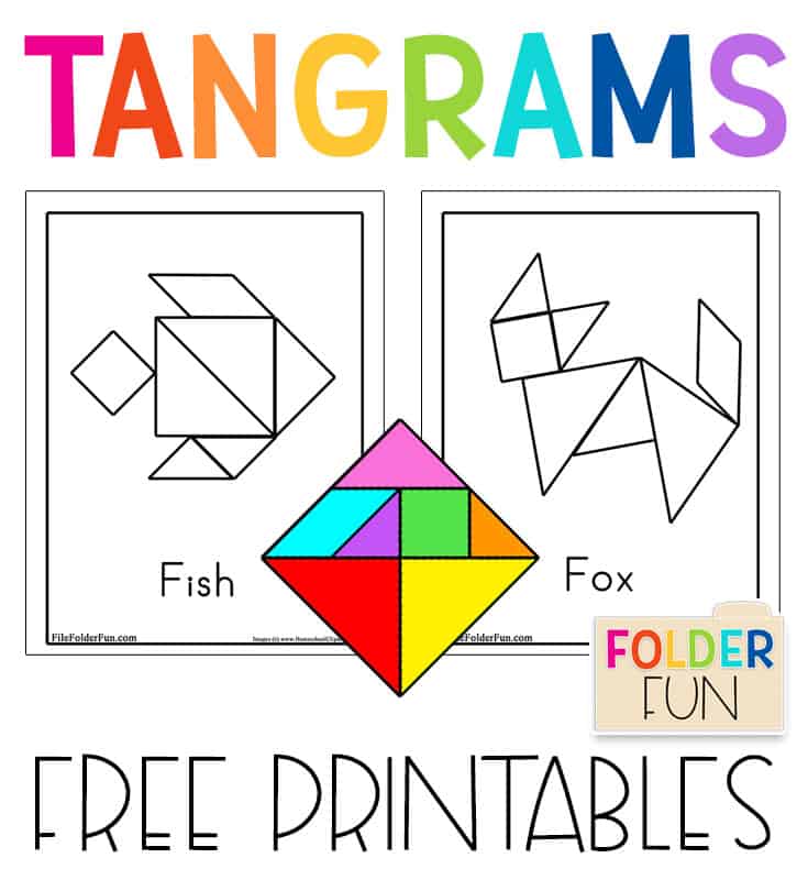 Free tangram puzzles printable