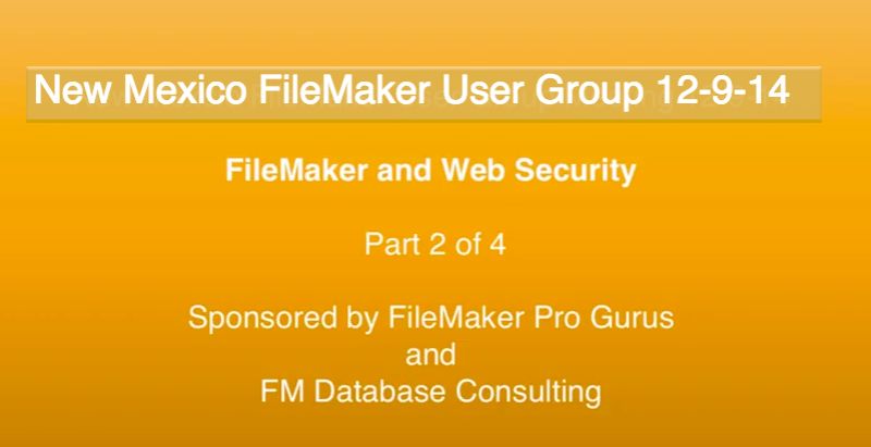 Filemaker Web Seminar Filemaker Security Youtube Filemakerprogurus - Beautiful Mountain Photo - Retina