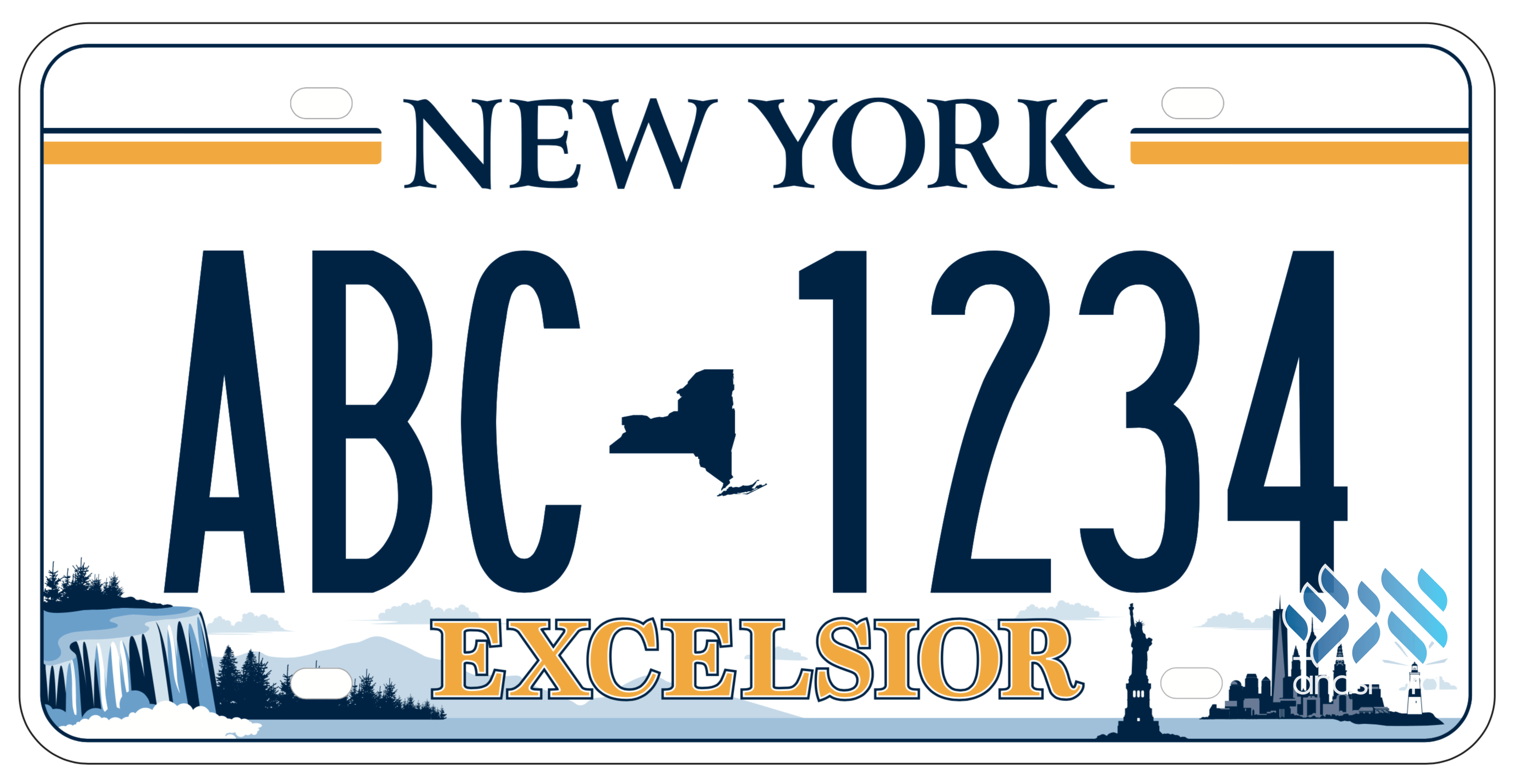New ny state license plate chosen
