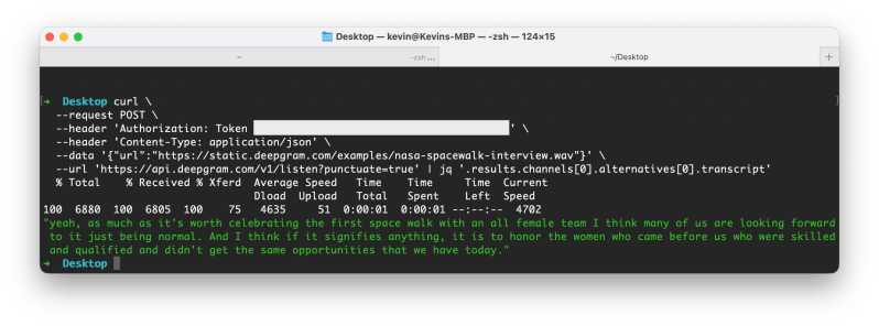 Saving Transcripts From Your Terminal Deepgram Blog Deepgram - 4K Gradient Photos for Desktop