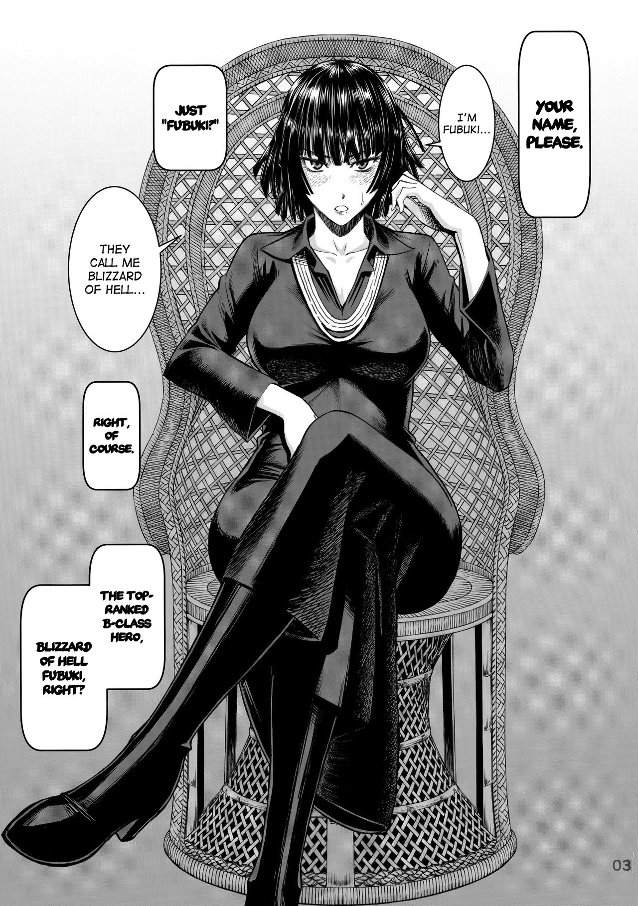 Geneki B-kyuu 1-i Hero Jigoku no Fubuki AV Debut!! [One Punch Man] - Halaman 3