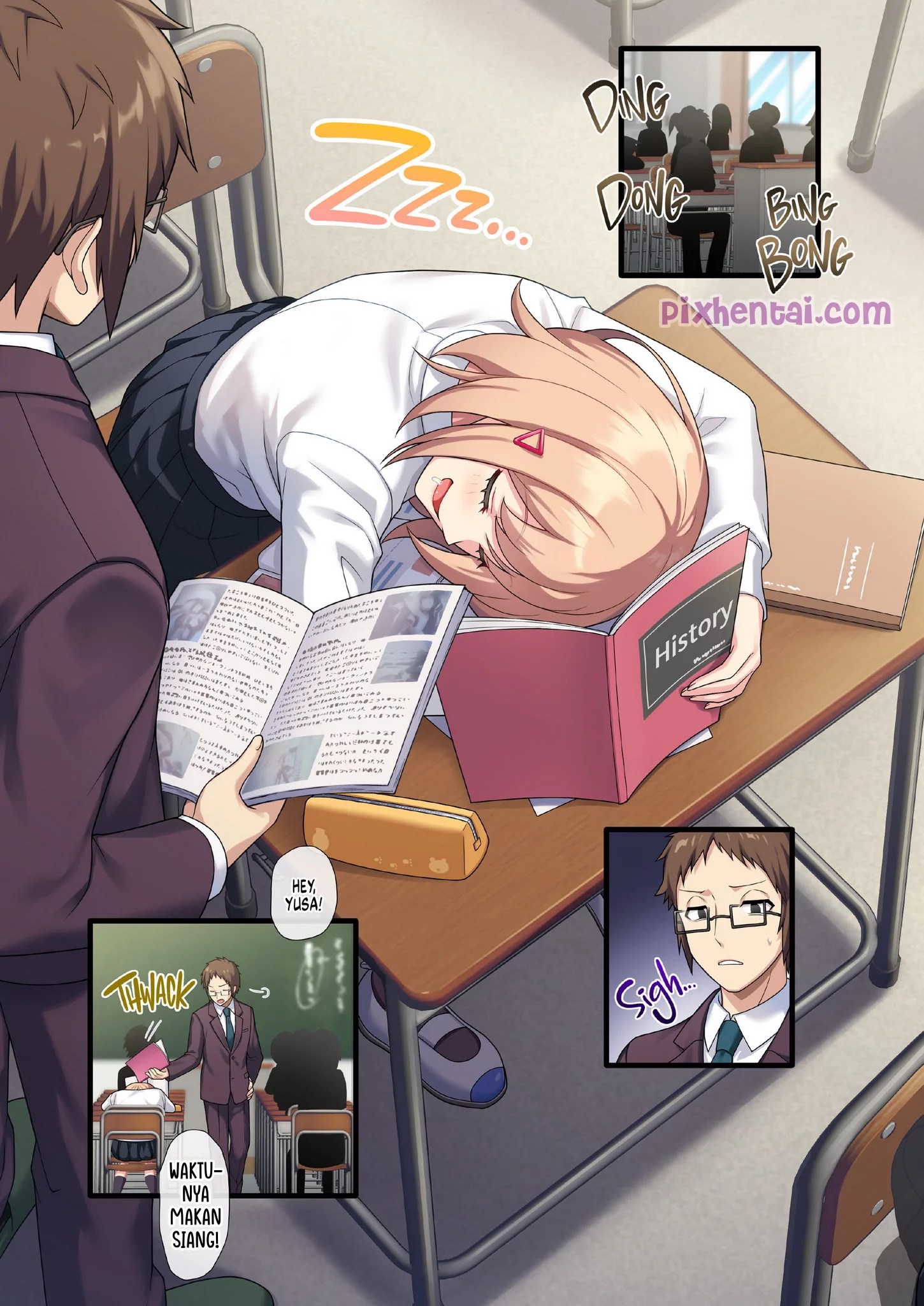 Seduced by My Busty Student - Halaman 1