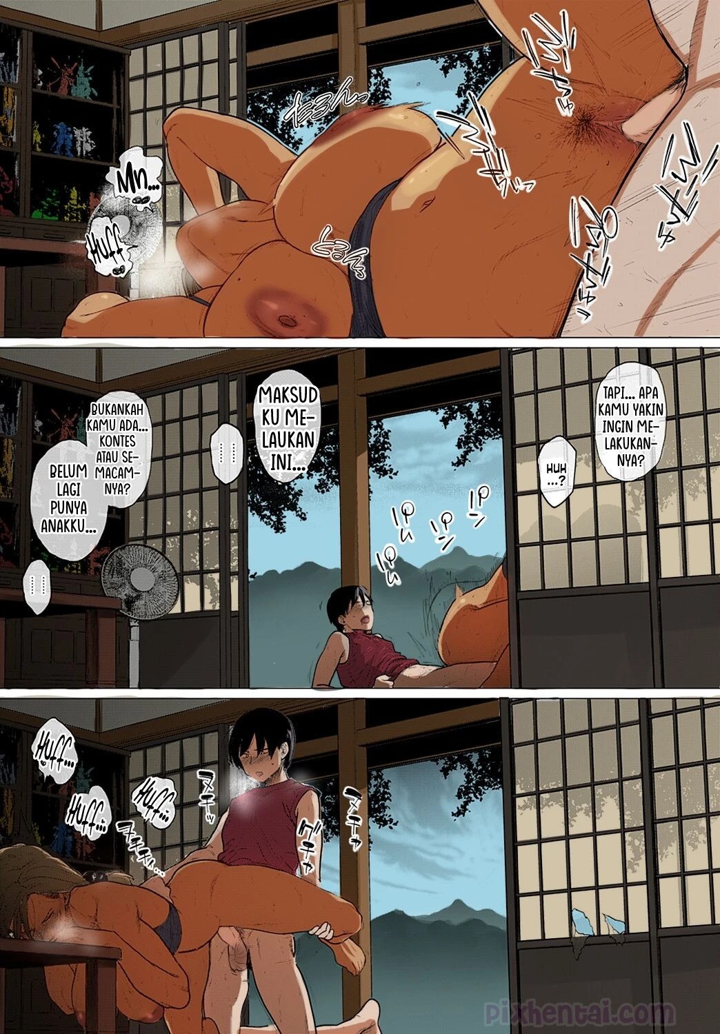 A MILF Beauty Onee-san drags her Huge Tits back Home - Halaman 25