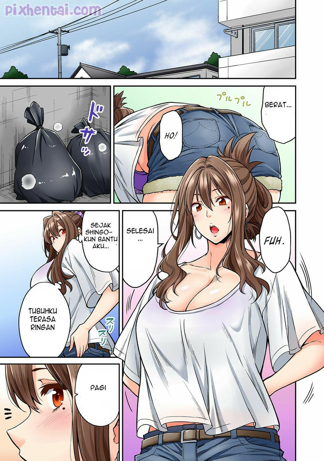 Joging bareng Tetangga Montok bikin Horny - Halaman 1