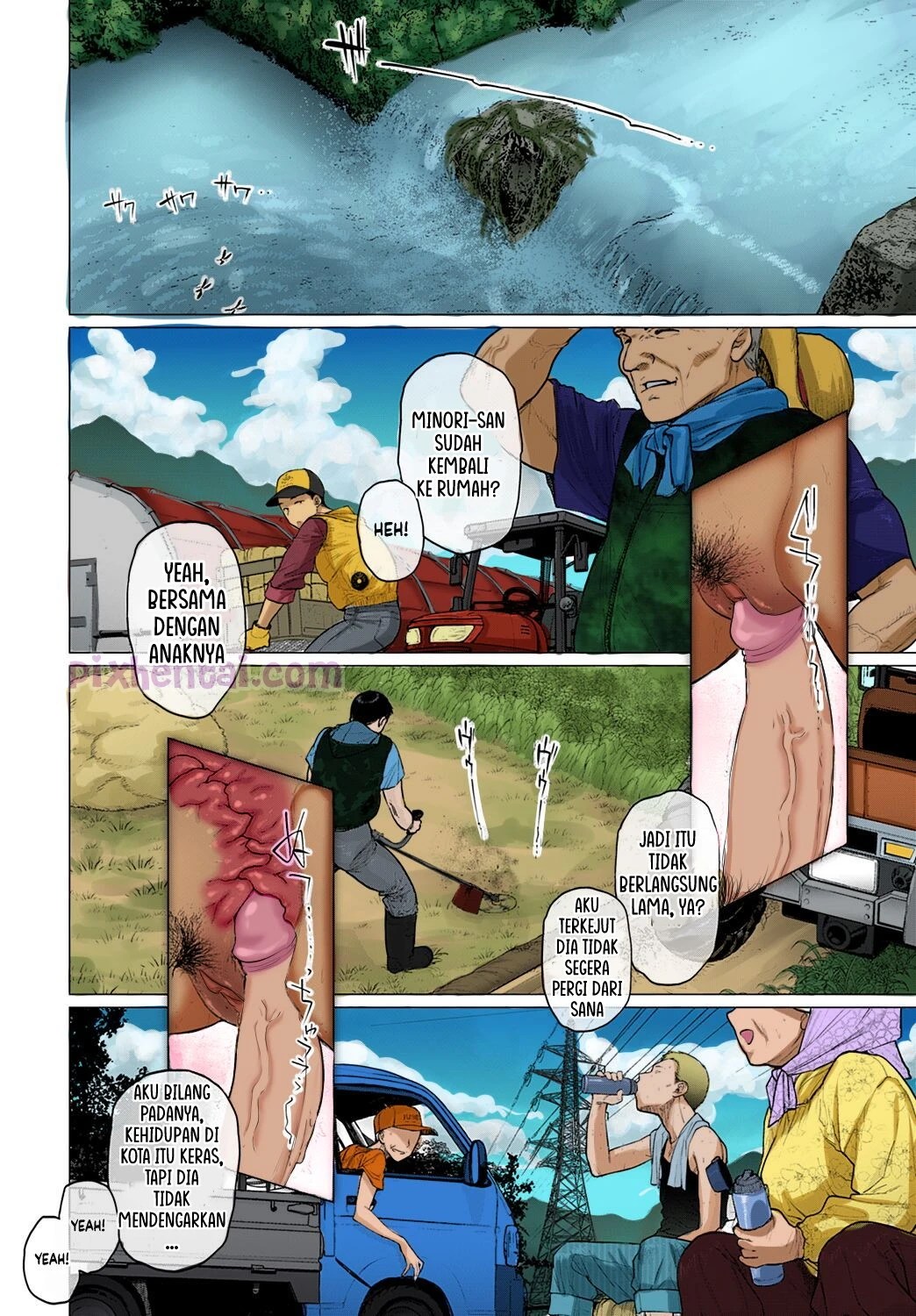 A MILF Beauty Onee-san drags her Huge Tits back Home - Halaman 18