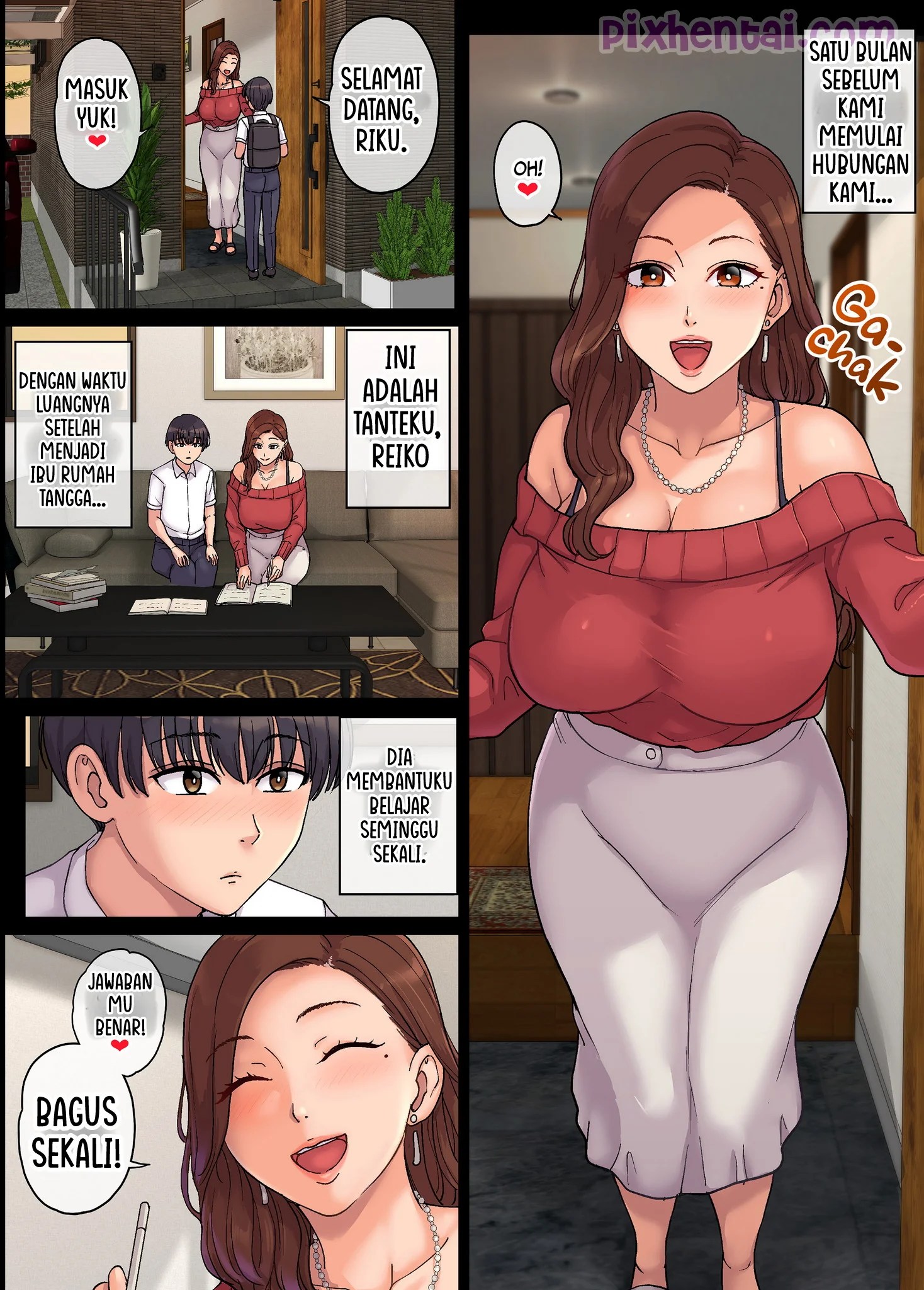 Menjadi Pendonor Sperma Tanteku yang Semok - Halaman 4