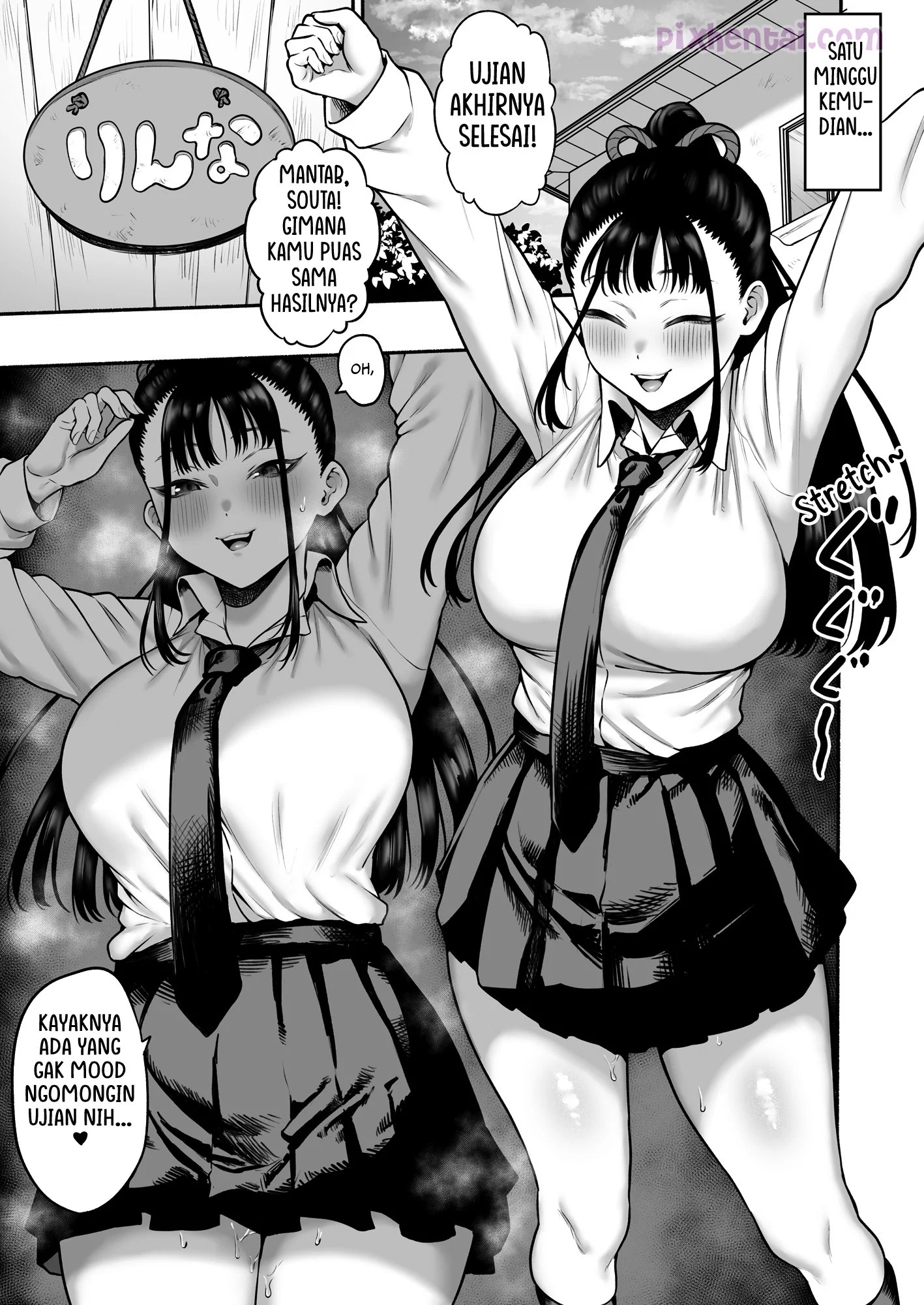 Getting Seduced into Lovey-Dovey Sex by My Busty Childhood Friend Girlfriend - Halaman 23