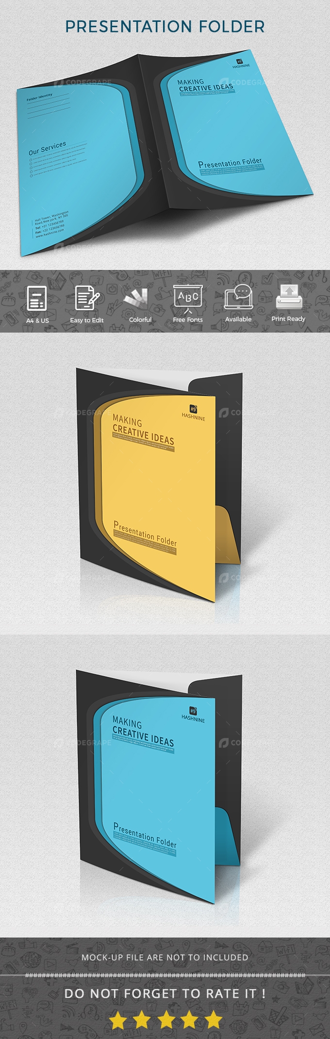 Presentation Folder Prints Codegrape - Premium Light Texture Gallery - 8K