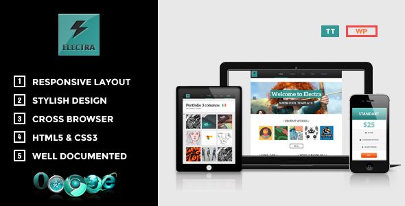 Electra Multipurpose Wordpress Theme - Premium Abstract Illustration Gallery - Desktop