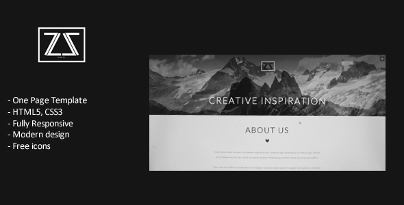 Responsive One Page Template - Minimal Illustration Collection - Retina Quality