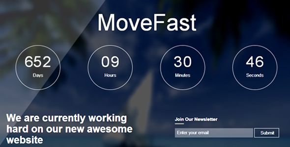 Movefast Countdown Html5 Responsive Template Themes Codegrape - Classic Ocean Wallpaper - 4K