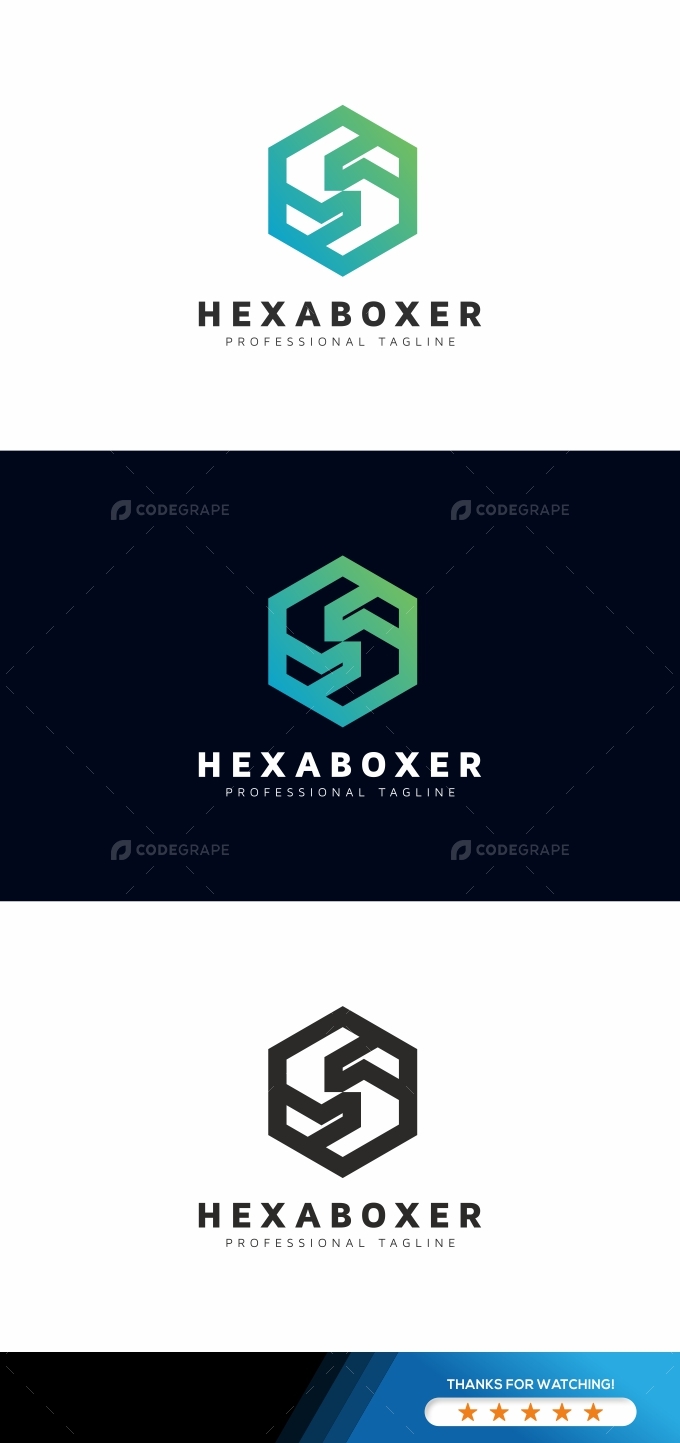 Hexagon Bold Logo Prints Codegrape - City Textures - Stunning High Resolution Collection