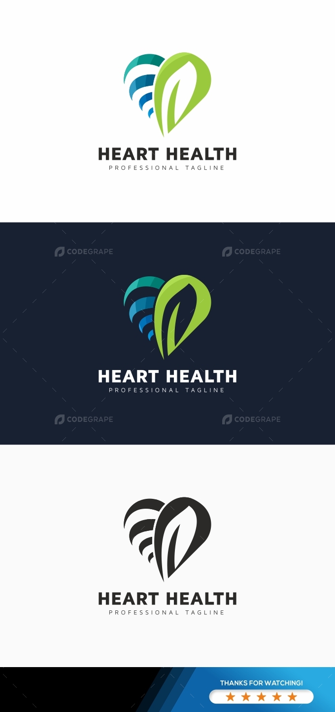 Heart Digital Logo Prints Codegrape - Light Illustration Collection - HD Quality