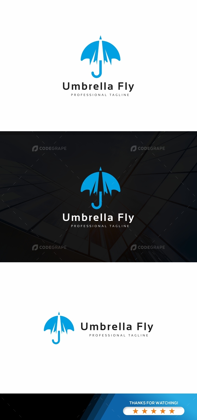 Umbrella Arrows Logo Prints Codegrape - High Quality Space Design - High Resolution