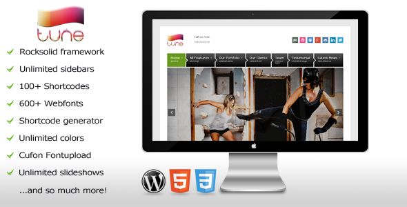 Tune Responsive Wordpress Business Theme Themes Codegrape - Premium Minimal Image Gallery - Ultra HD