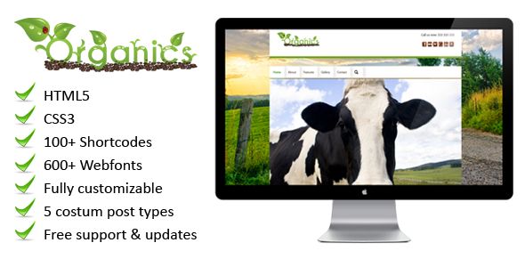 Organics Eco Wordpress Theme Themes Codegrape - Mobile Space Backgrounds for Desktop
