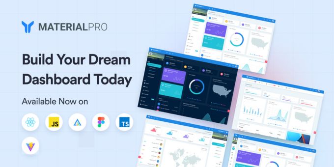 Materialpro React Admin Dashboard Templates Themes Codegrape - Artistic 8K Light Designs | Free Download
