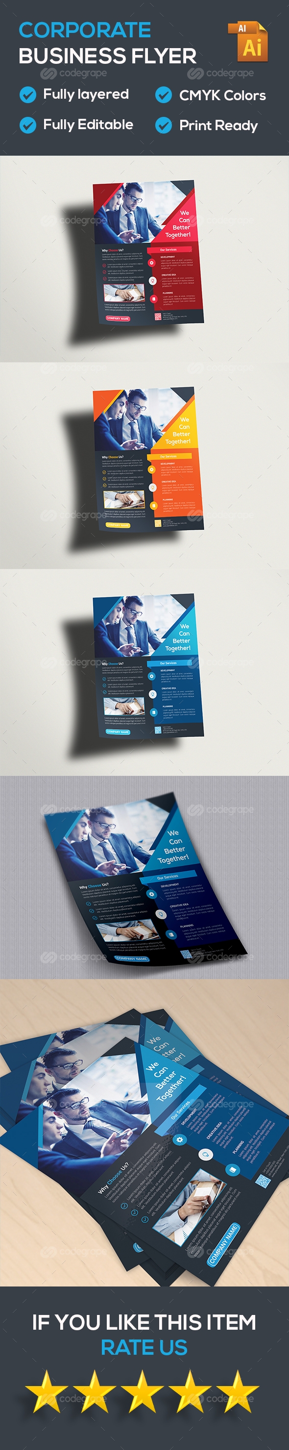 Corporate Flyer Prints Codegrape - Modern Mobile Mountain Backgrounds | Free Download