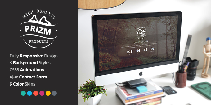 Mountain Responsive Coming Soon Theme - Gorgeous 8K Dark Pictures | Free Download