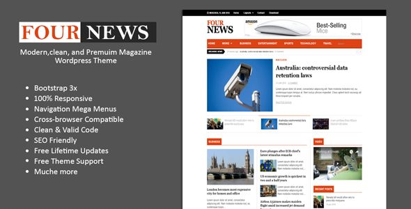 Clean Magazine Pro Clean Responsive Magazine Wordpress Theme - Amazing 4K Ocean Textures | Free Download