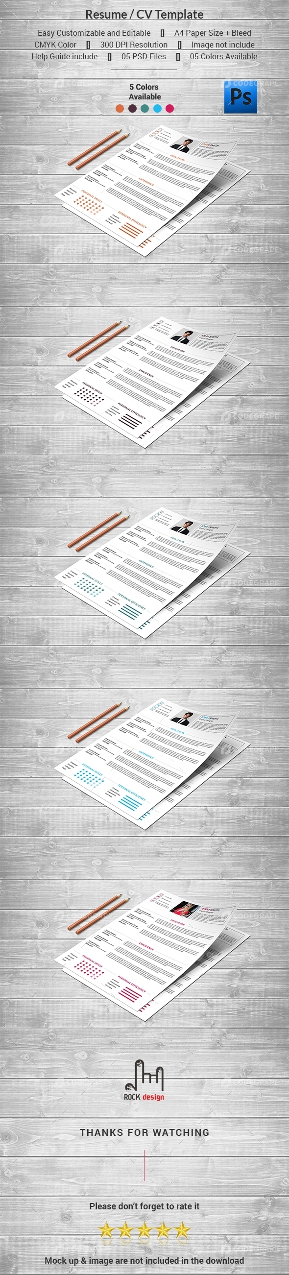 Personal Resume Template Prints Codegrape - Artistic Dark Pattern - Desktop