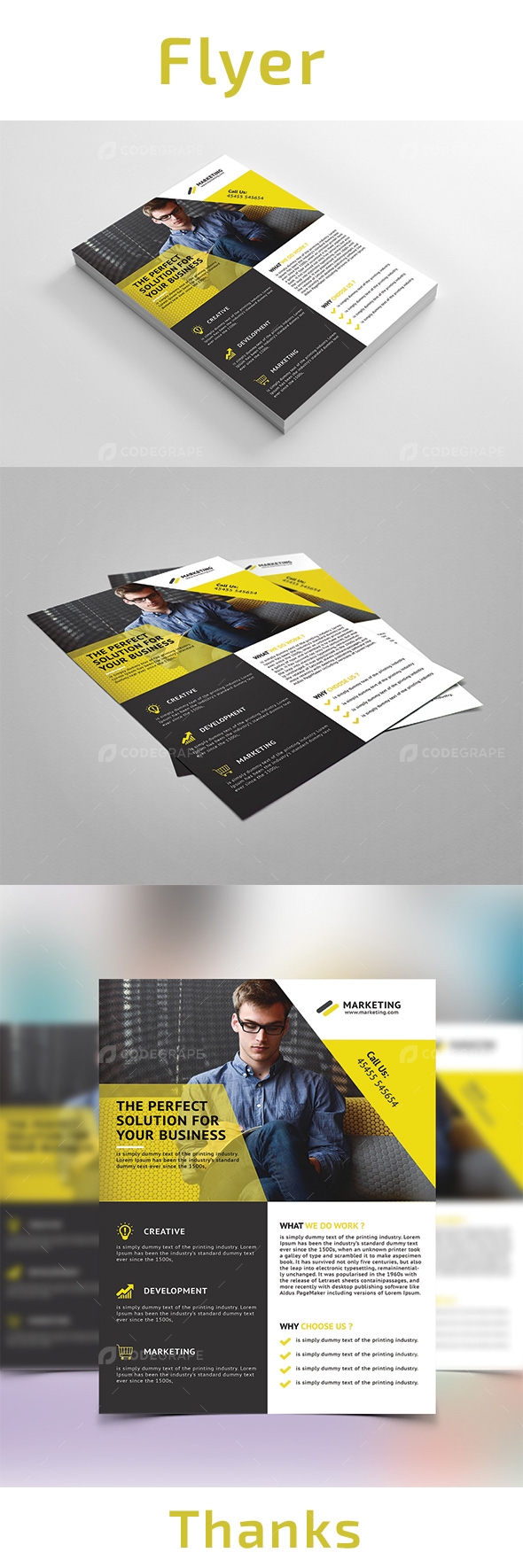 Corporate Flyer Prints Codegrape - Premium City Illustration Gallery - Full HD