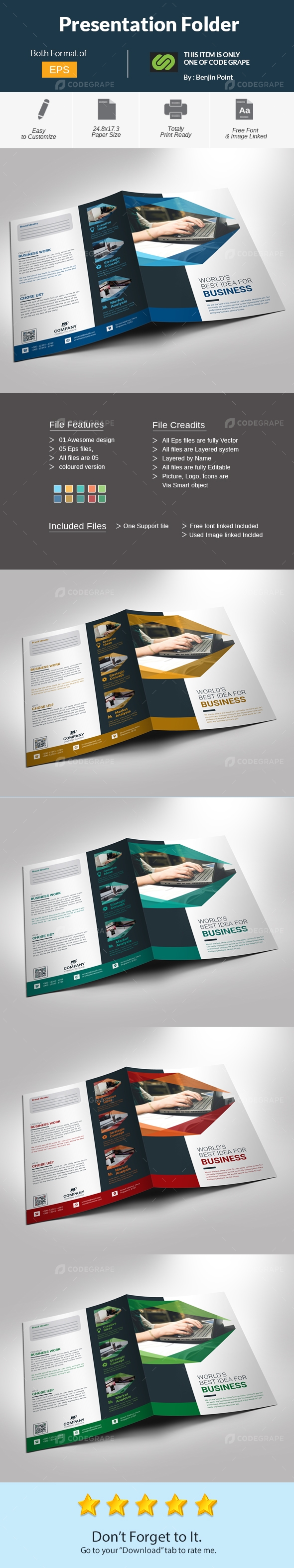 Presentation Folder Print Codegrape - Ultra HD Vintage Background - Mobile