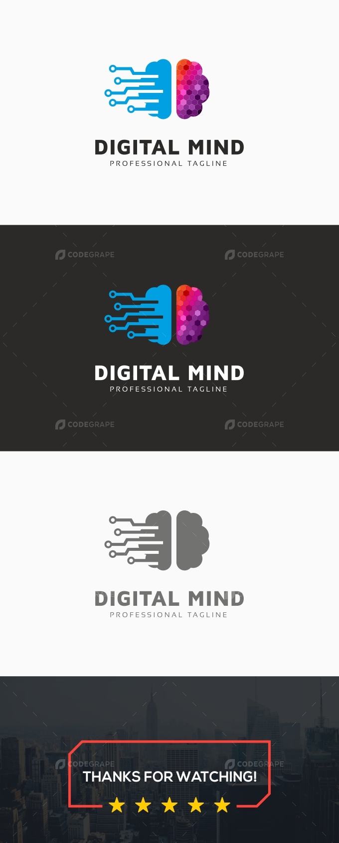 Digital Mind Logo - Best Light Arts in High Resolution