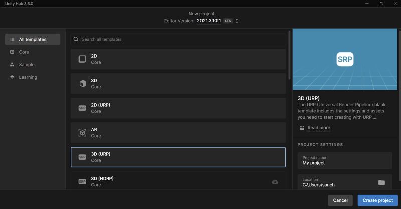 Creating Your First Project In Unity Naukri Code 360 - Incredible Dark Pattern - 4K
