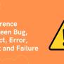 Difference Between Bug, Defect, Error, Fault And Failure - Naukri Code 360
