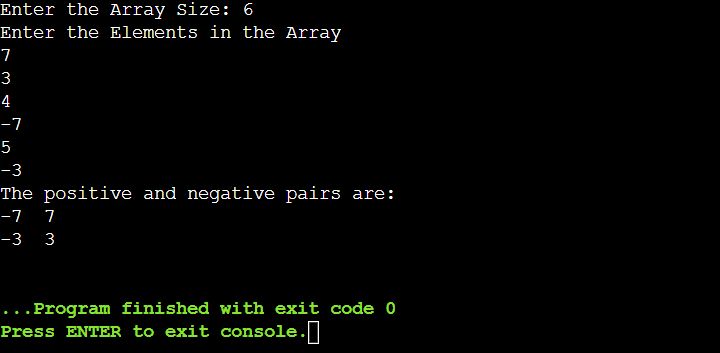 Find Pairs Of Positive And Negative Values Present In A Given Array Naukri Code 360 - Gradient Pictures - Incredible 8K Collection